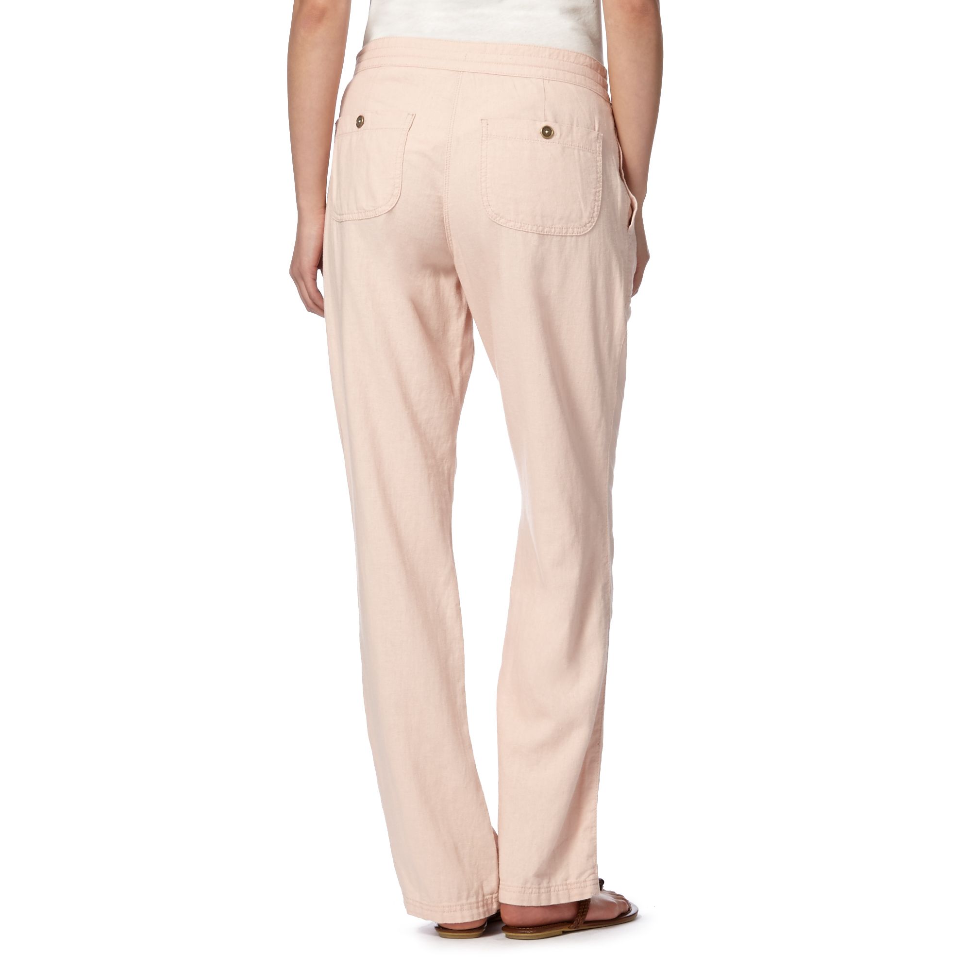pink summer trousers