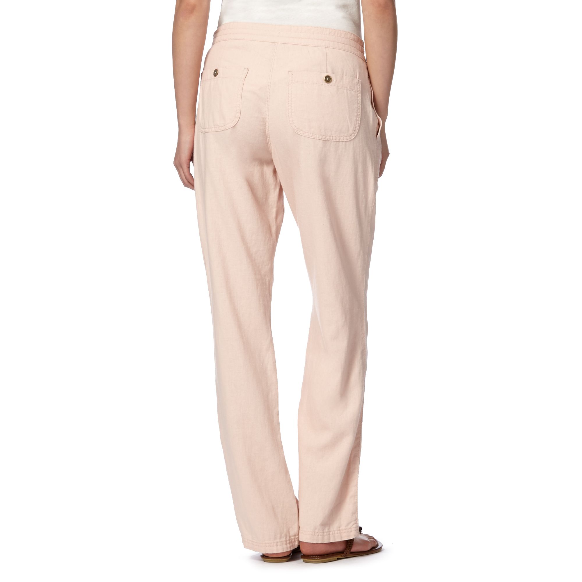 The Collection Womens Light Pink Linen Blend Trousers From Debenhams | eBay