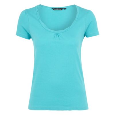 Collection Aqua twisted scoop neck t-shirt