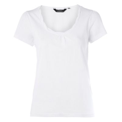 Collection White twist neck t-shirt