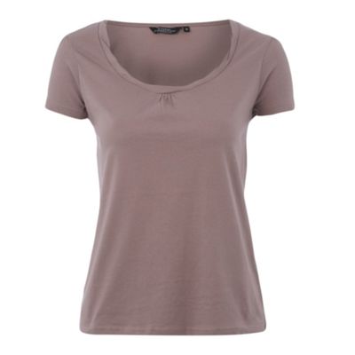 Collection Taupe twist neck t-shirt