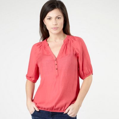 Rose half sleeve blouse