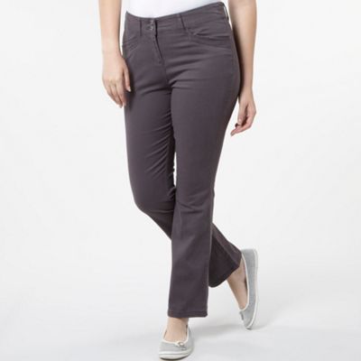 Grey casual twill trousers                                                                                                      