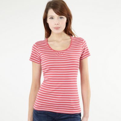 Casual Collection Rose thin striped t-shirt