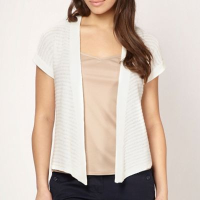 Cream sequin knit shrug                                                                                                         