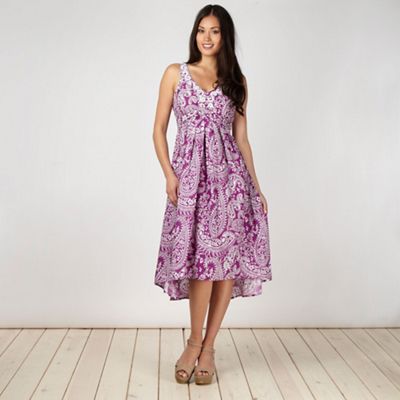 Purple paisley dress                                                                                                            