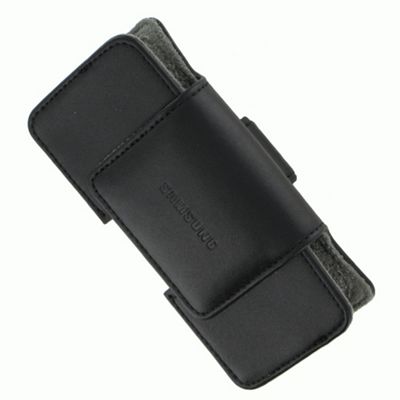 Black universal horizontal leather case
