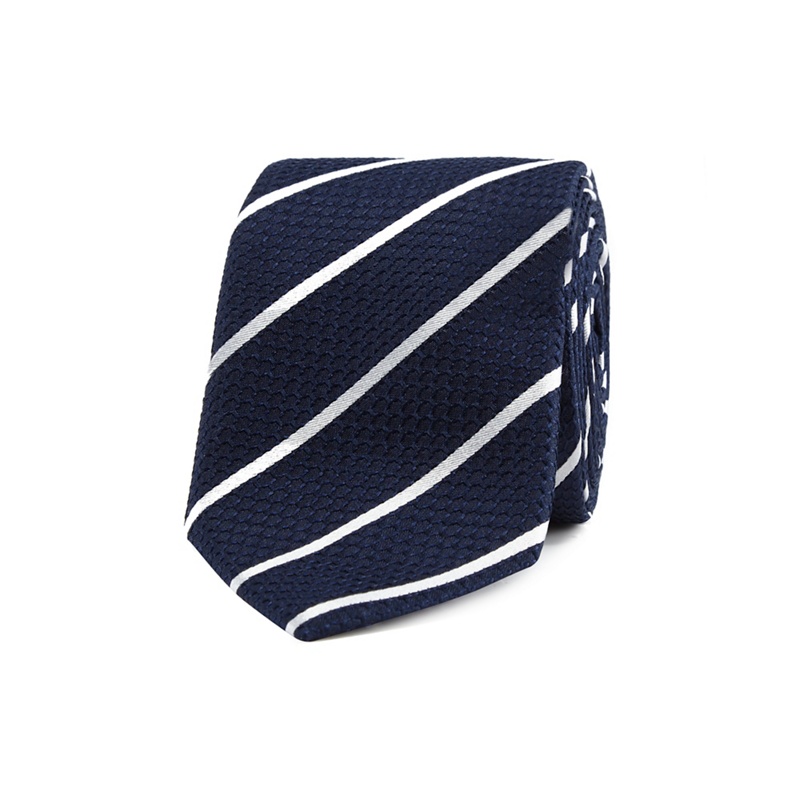 T.M.Lewin - Navy Stripe Slim Silk Tie Review