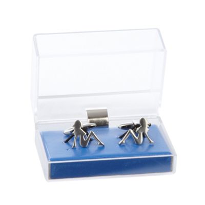 Grey Lady Silhouette cufflinks