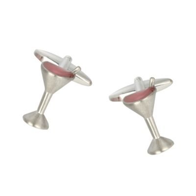 Grey Martini Glass cufflinks