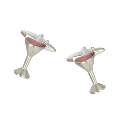 Grey Martini Glass cufflinks