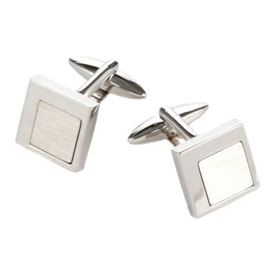 Thomas Nash Grey Finnish square cufflinks