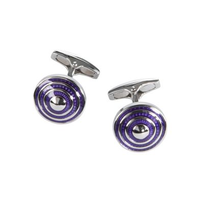 Purple Shield design cufflinks