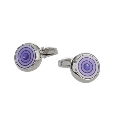 Purple bulls eye cufflinks