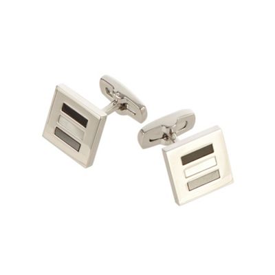 J by Jasper Conran Grey onyx hematite square cufflinks