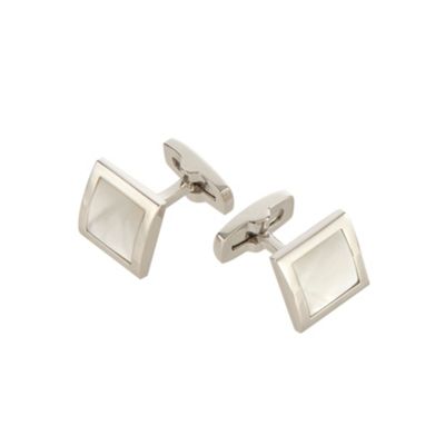 J by Jasper Conran White square cufflinks