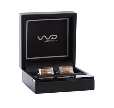 WD London Orange Earl cufflinks