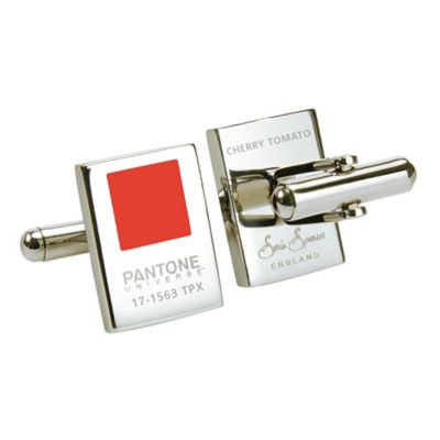 Pantone Red universe chip cufflinks