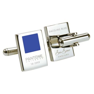 Pantone Blue universe chip cufflinks