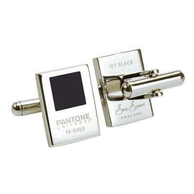 Black universe chip cufflinks