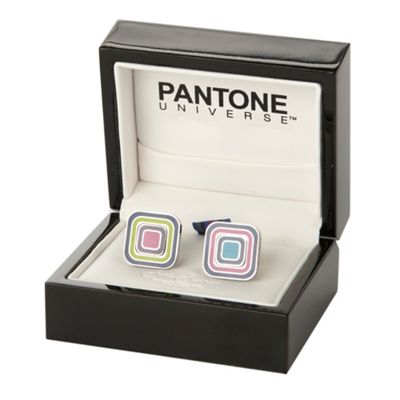 Purple universe square reverse cufflinks