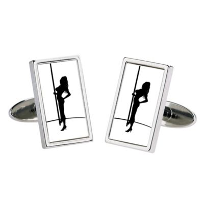 Sonia Spencer White pole dancing moving image cufflinks