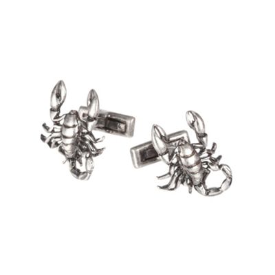 Grey scorpion cufflinks