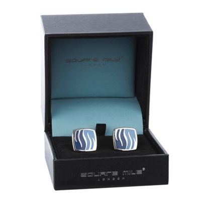 Multicolour small enamel cufflinks