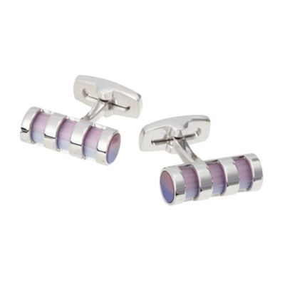 J by Jasper Conran Blue barrel cufflinks