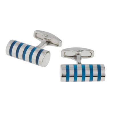 Aqua barrel cufflinks