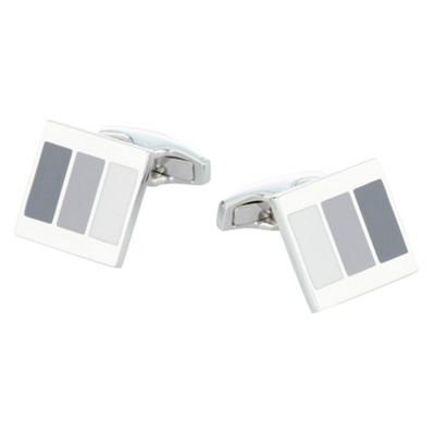 Osborne Silver mixed colour cufflinks