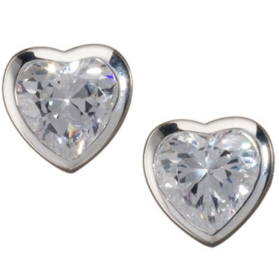 Van Peterson 925 Sterling Silver Heartfelt Stud Earrings