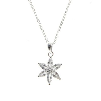 Sterling silver north star pendant necklace