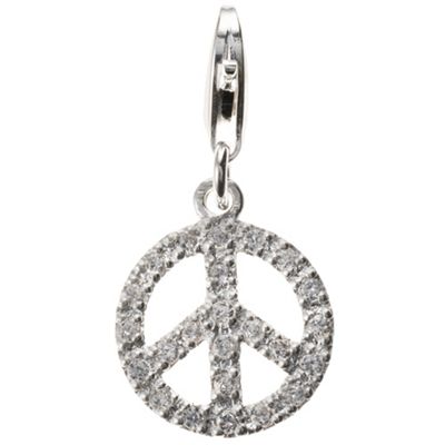 Van Peterson 925 Sterling Silver Bright Peace Charm