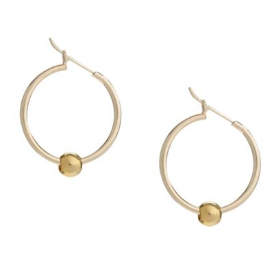 Designer round sterling silver stud earrings