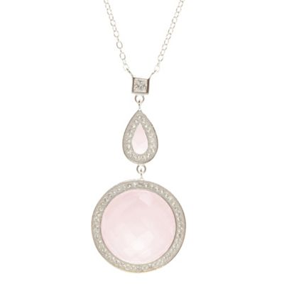 Van Peterson 925 Designer Sterling silver pave rose quartz