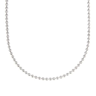 Designer sterling silver disc chain necklace