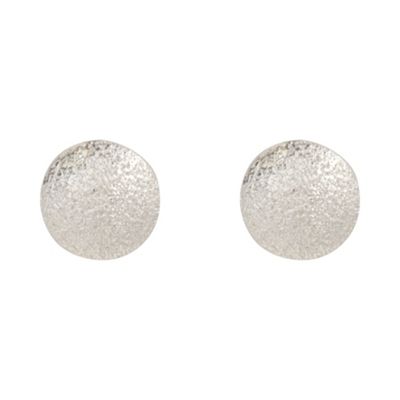 J by Jasper Conran Designer sterling silver sandblast stud earrings
