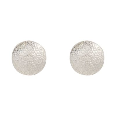 J by Jasper Conran Designer sterling silver sandblast stud earrings