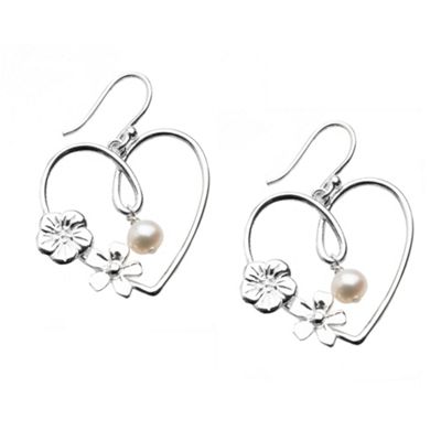 Van Peterson 925 Sterling silver open heart earrings