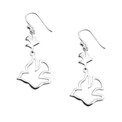 Van Peterson 925 Sterling silver dove earrings