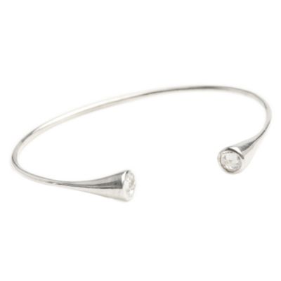 Vicenza Sterling silver torque bangle