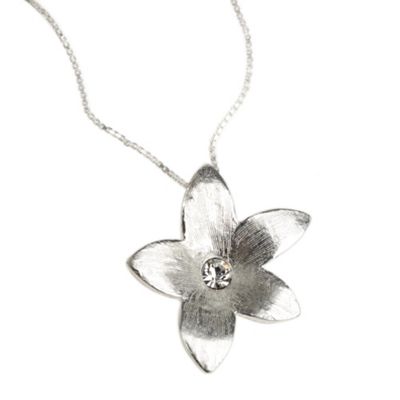 Vicenza Sterling silver flower pendant necklace