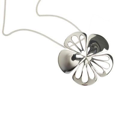 Vicenza Sterling silver flower necklace