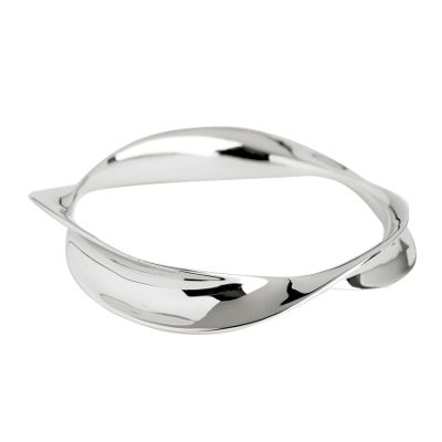 Sterling silver twisted bangle
