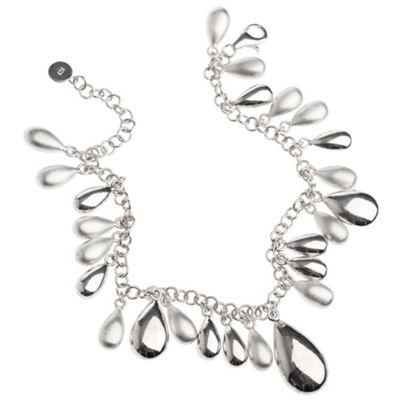 Sterling silver multi tear drop bracelet