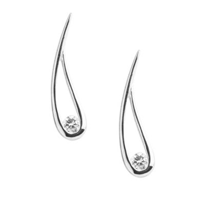 J by Jasper Conran Sterling silver tear drop earrings