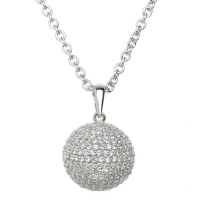 J by Jasper Conran Sterling silver diamante ball necklace
