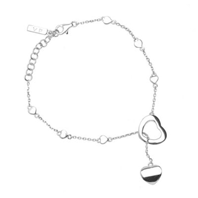 Vicenza Sterling silver chain and heart bracelet