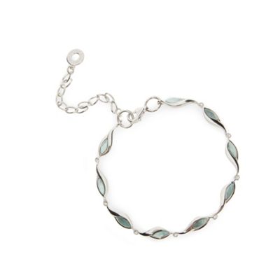 Van Peterson 925 - Designer sterling silver leaf chain bracelet
